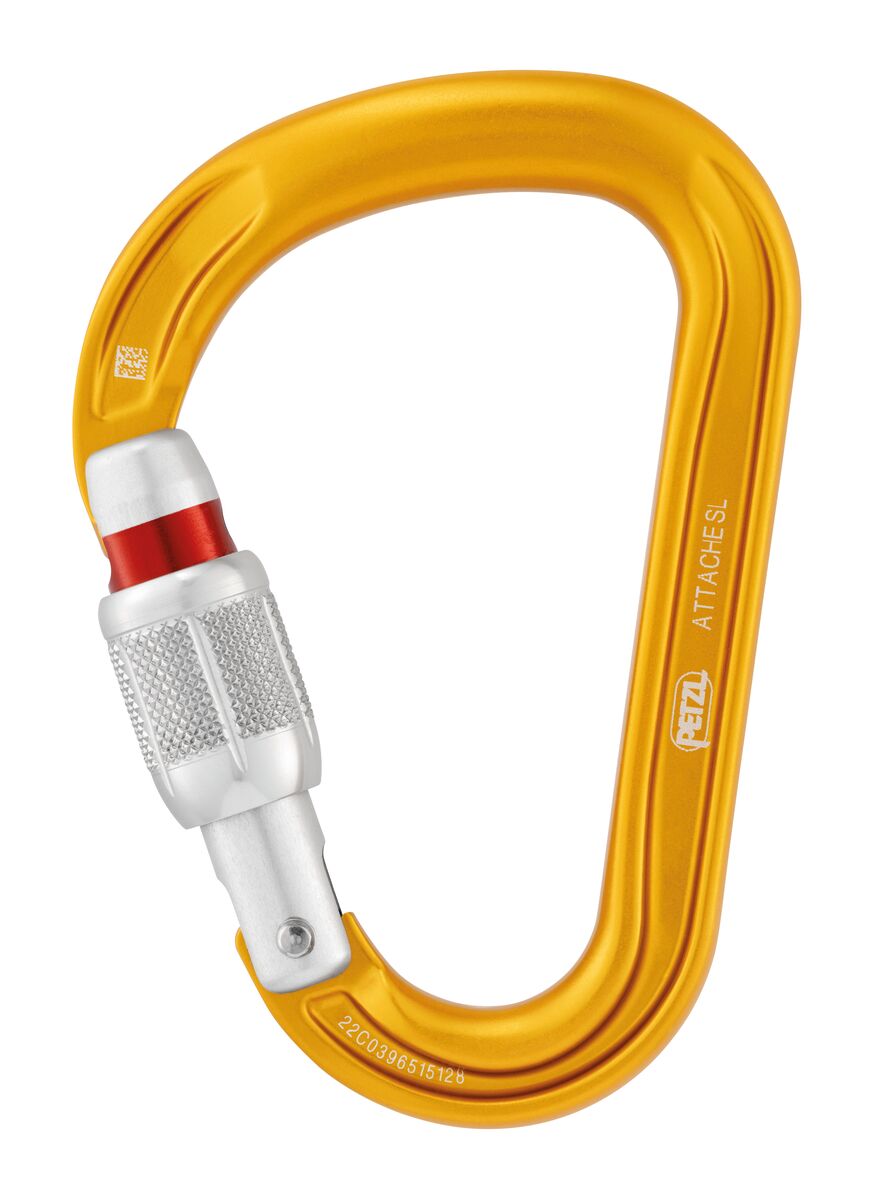 Petzl ATTACHÉ / ATTACHÉ BAR Lightweight Pear-Shaped HMS Manual Screw-Lock Carabiner