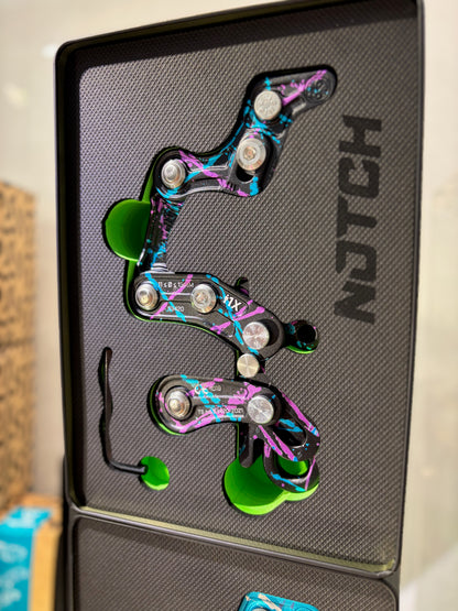 Notch Rope Runner Pro Mechanical Ascender/Descender Limited Splash Camo Series (Black/Pink/Blue Splash / Cyan/Blue Splash / Green/Brown Camo)