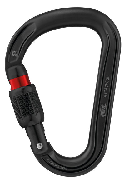 Petzl ATTACHÉ / ATTACHÉ BAR Lightweight Pear-Shaped HMS Manual Screw-Lock Carabiner
