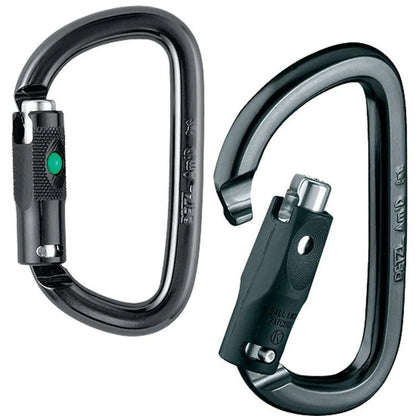 Petzl Am'D Lightweight Asymmetrical D-Shaped High-Strength Aluminum Carabiner