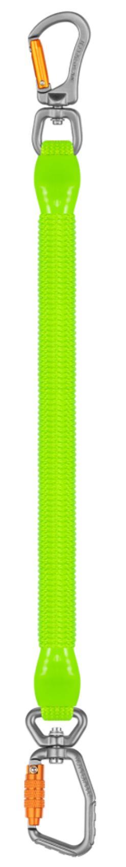 Universal Multifunctional Bungee Cord (Suitable for Knee Ascender System / Tool Lanyard Fall Protection・Multiple Carabiner Configurations・Black/Fluorescent Green)