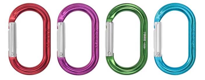 Aluminum alloy ultralight O-shaped straight gate carabiner