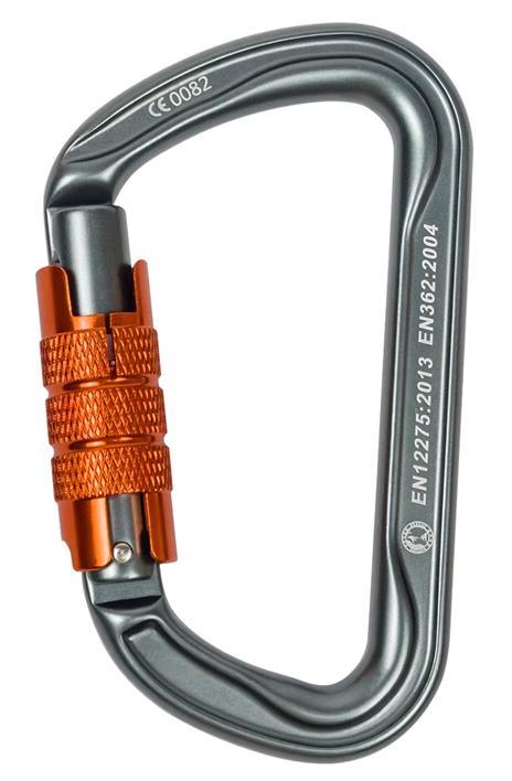 Aluminum Alloy D-shape Double-action Auto-locking Carabiner