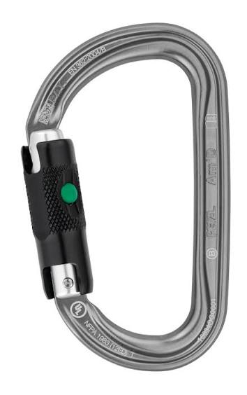 Petzl Am'D Lightweight Asymmetrical D-Shaped High-Strength Aluminum Carabiner